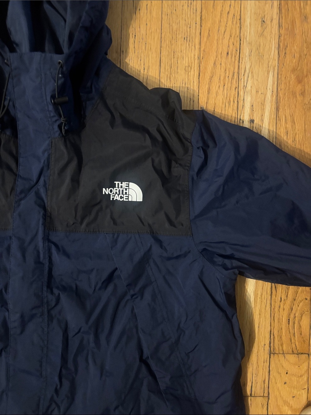 The North Face Antora DryVent Colorblock Rain Jacket - Blue & Black - Large - Picture 4 of 11